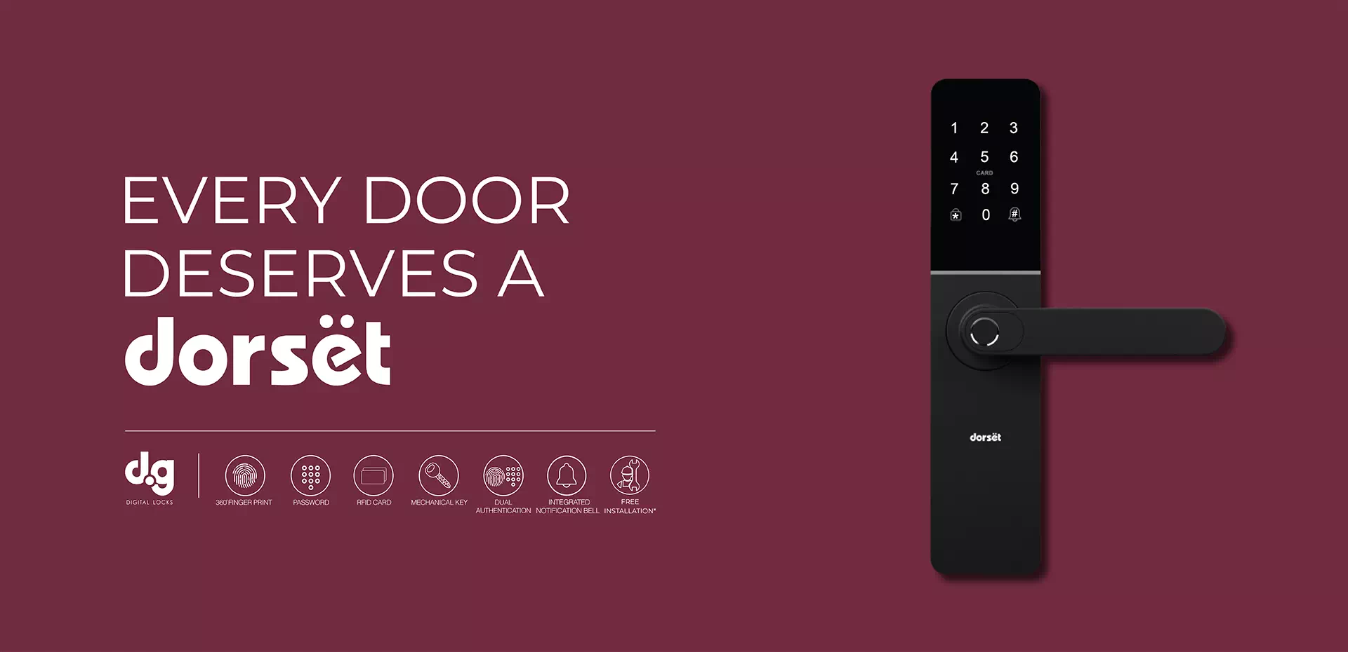 Check out Biometric & Password Door Lock by Dorset for Extra Security